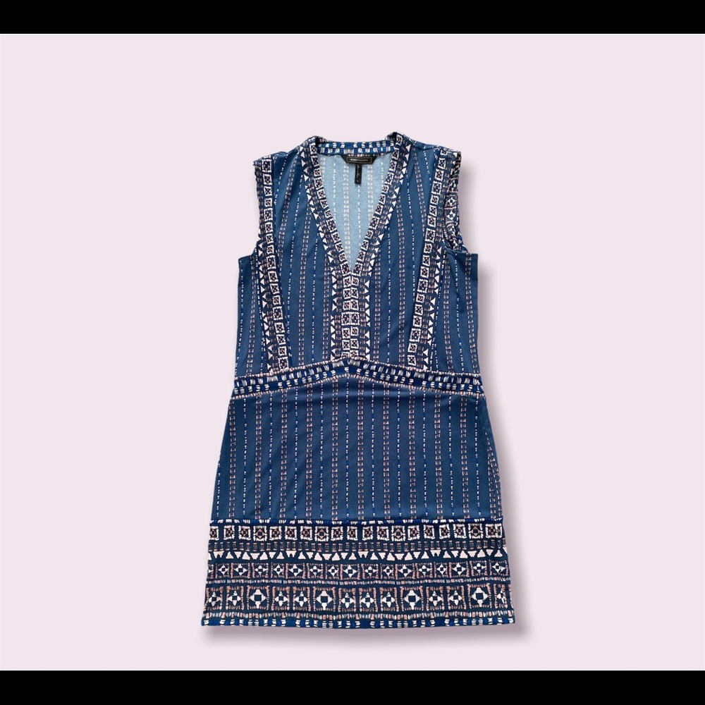BCBGMaxAzria printed sleeveless mini-dress, size small